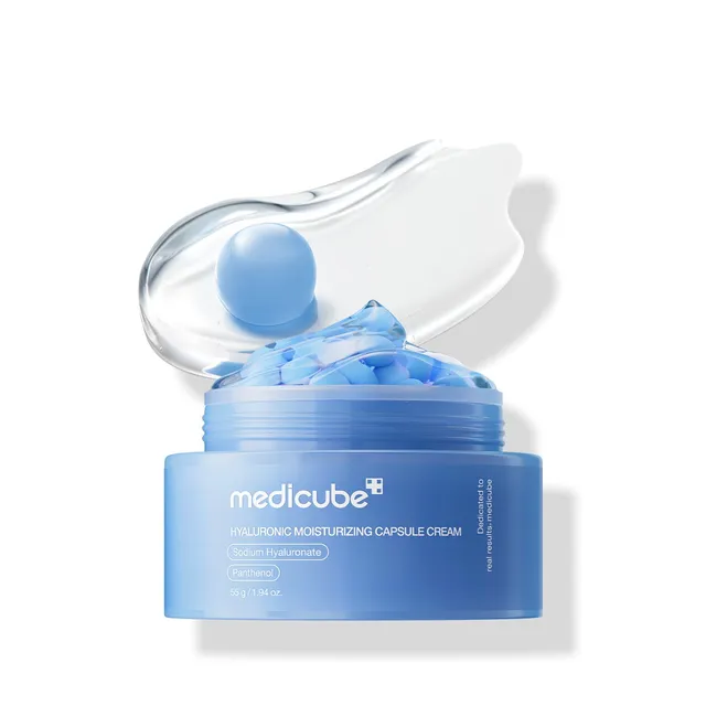 100 Medicube - Hyaluronic Moisturizing Capsule Cream: Hidratación Hidro-Plump e Inyección de Humedad - Imagen 1